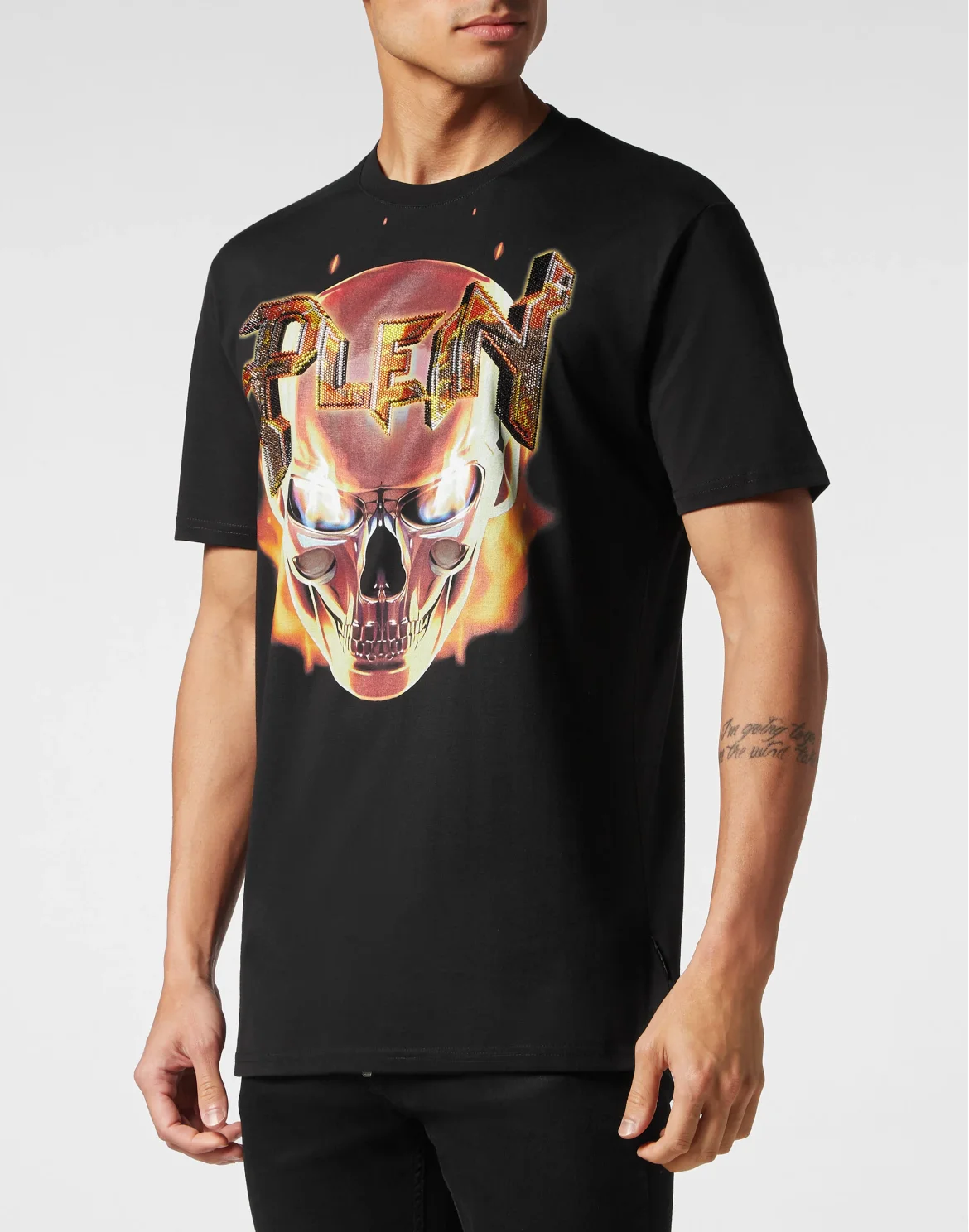 T-shirt Round Neck SS Chrome, цвет: Черный