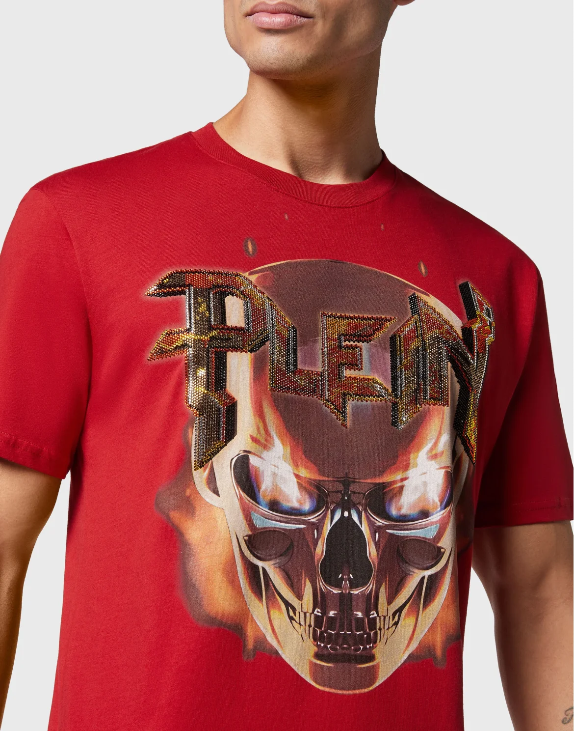 T-shirt Round Neck SS Chrome, цвет: Красный