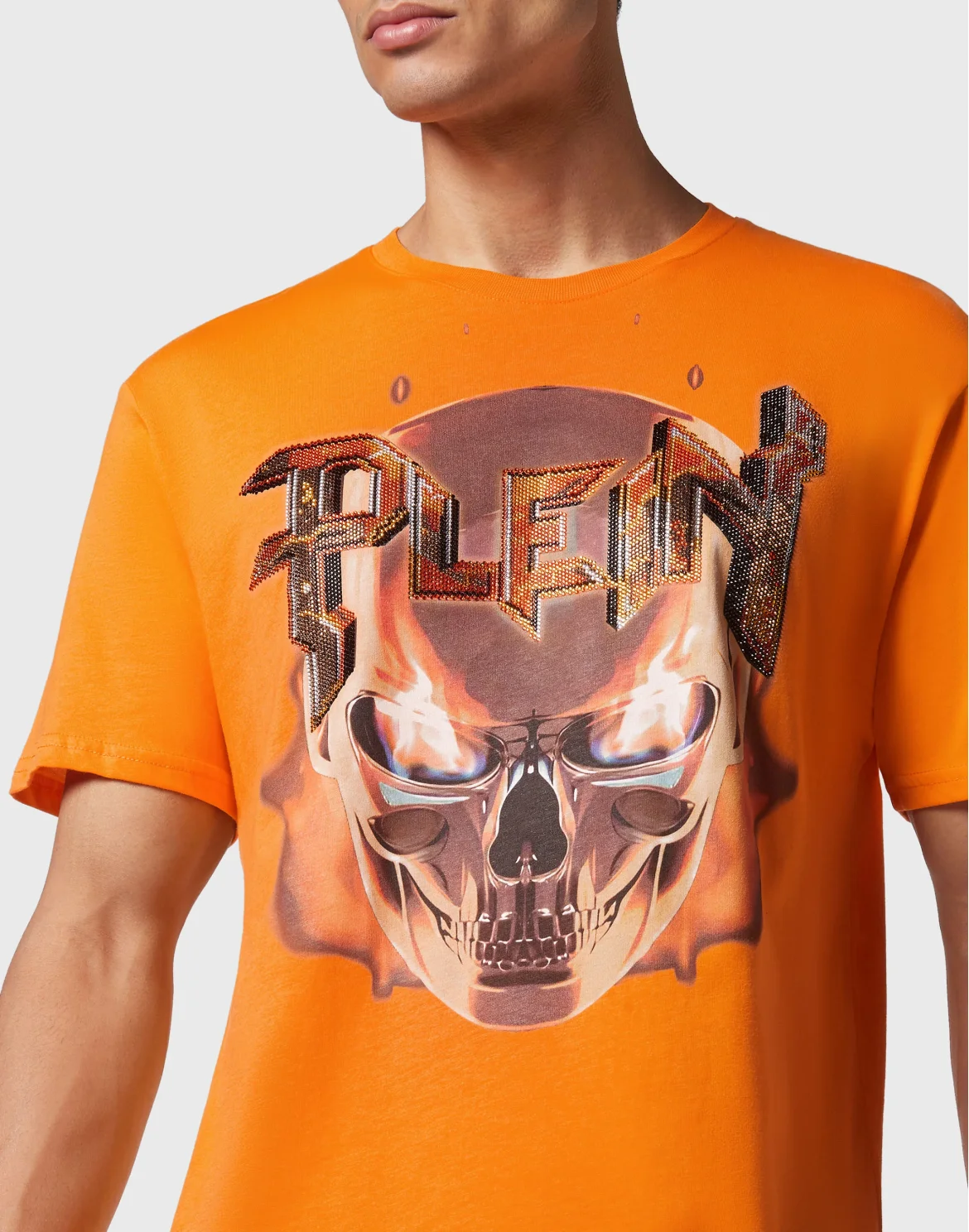 T-shirt Round Neck SS Chrome, цвет: Оранжевый