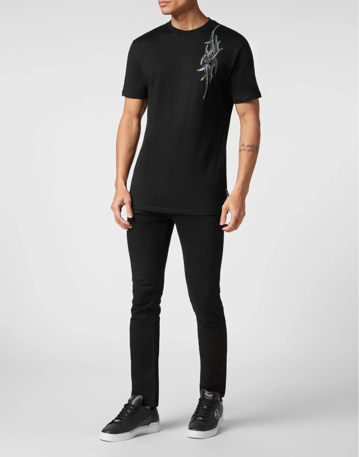 T-shirt Round Neck SS Chrome, цвет: Черный