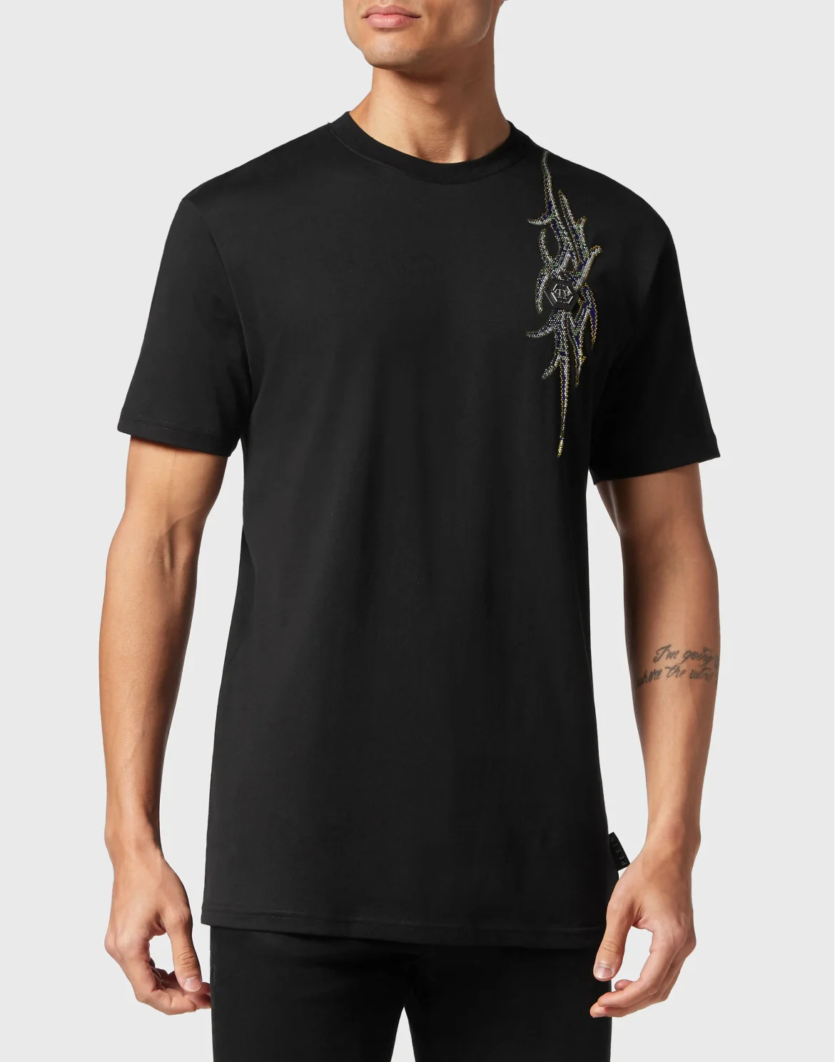 T-shirt Round Neck SS Chrome, цвет: Черный