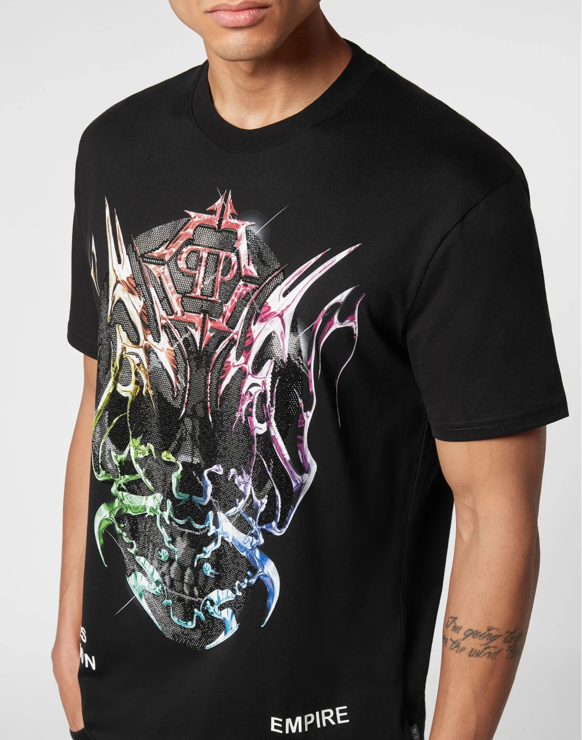 T-shirt Round Neck SS Chrome, цвет: Черный