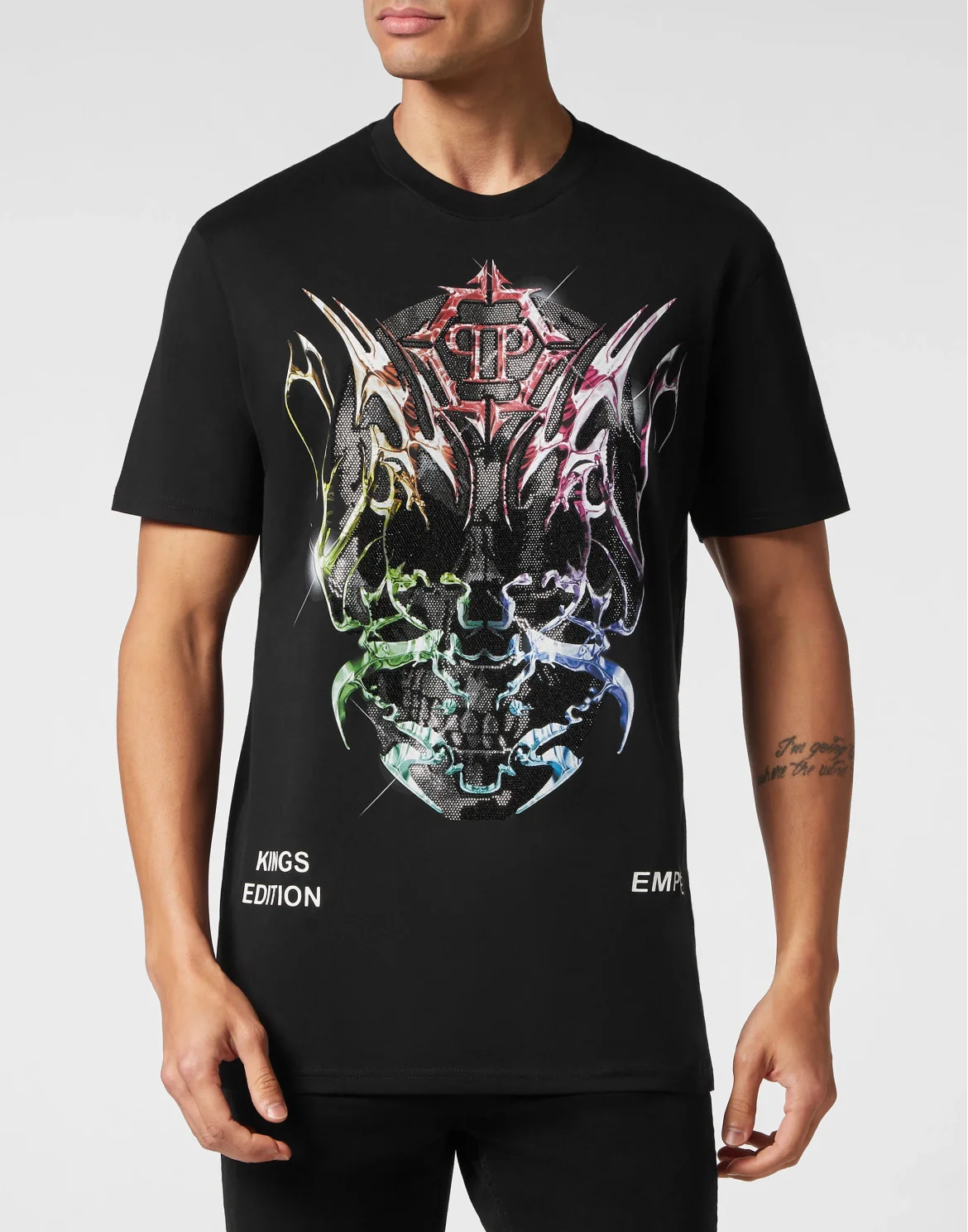 T-shirt Round Neck SS Chrome, цвет: Черный