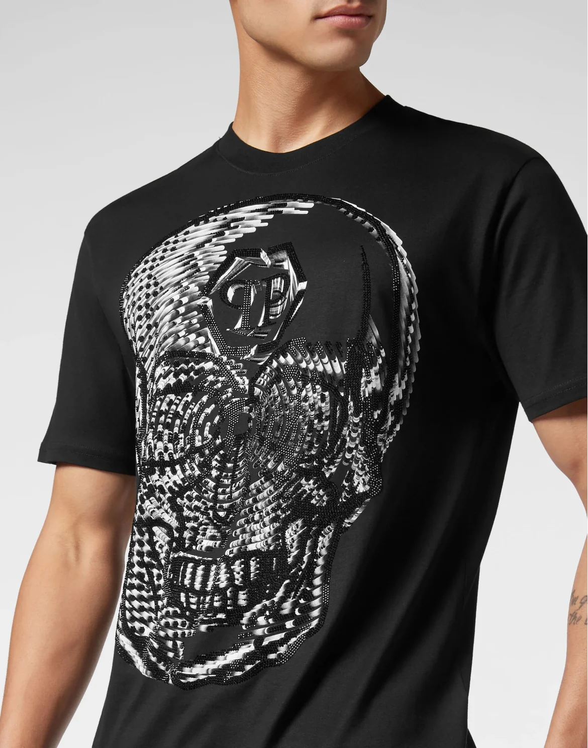 T-shirt Round Neck SS Skull, цвет: Черный