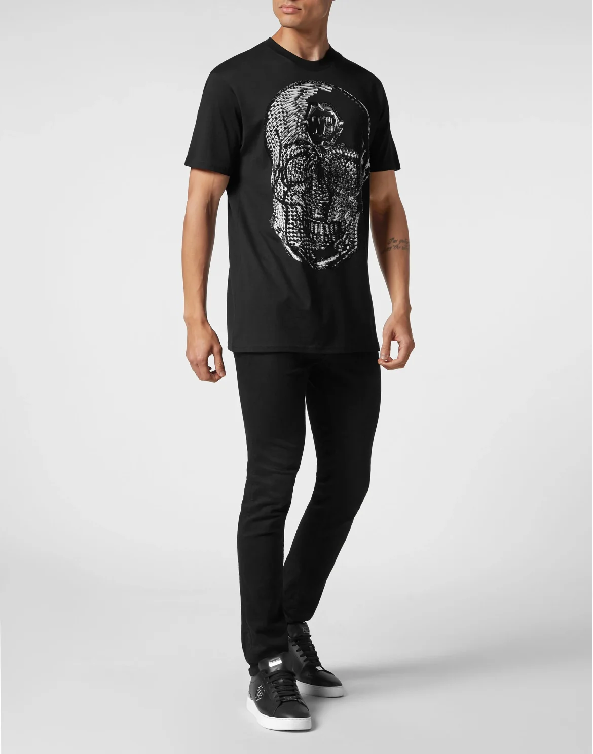 T-shirt Round Neck SS Skull, цвет: Черный