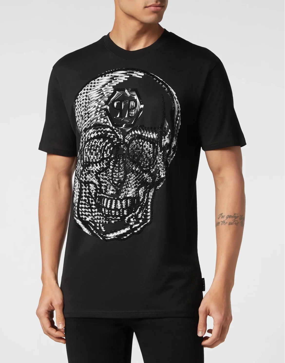 T-shirt Round Neck SS Skull, цвет: Черный