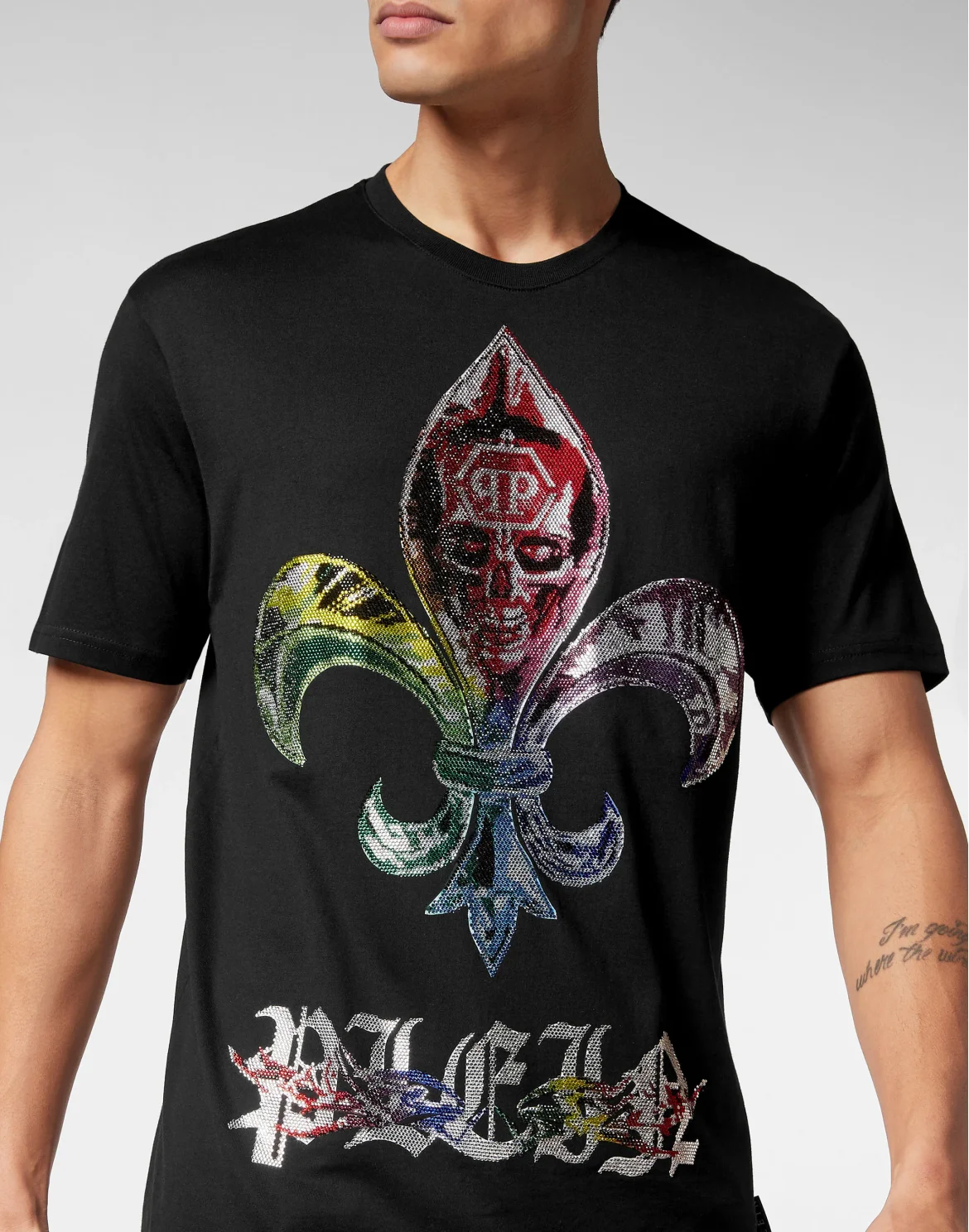 T-shirt Round Neck SS Chrome, цвет: Черный