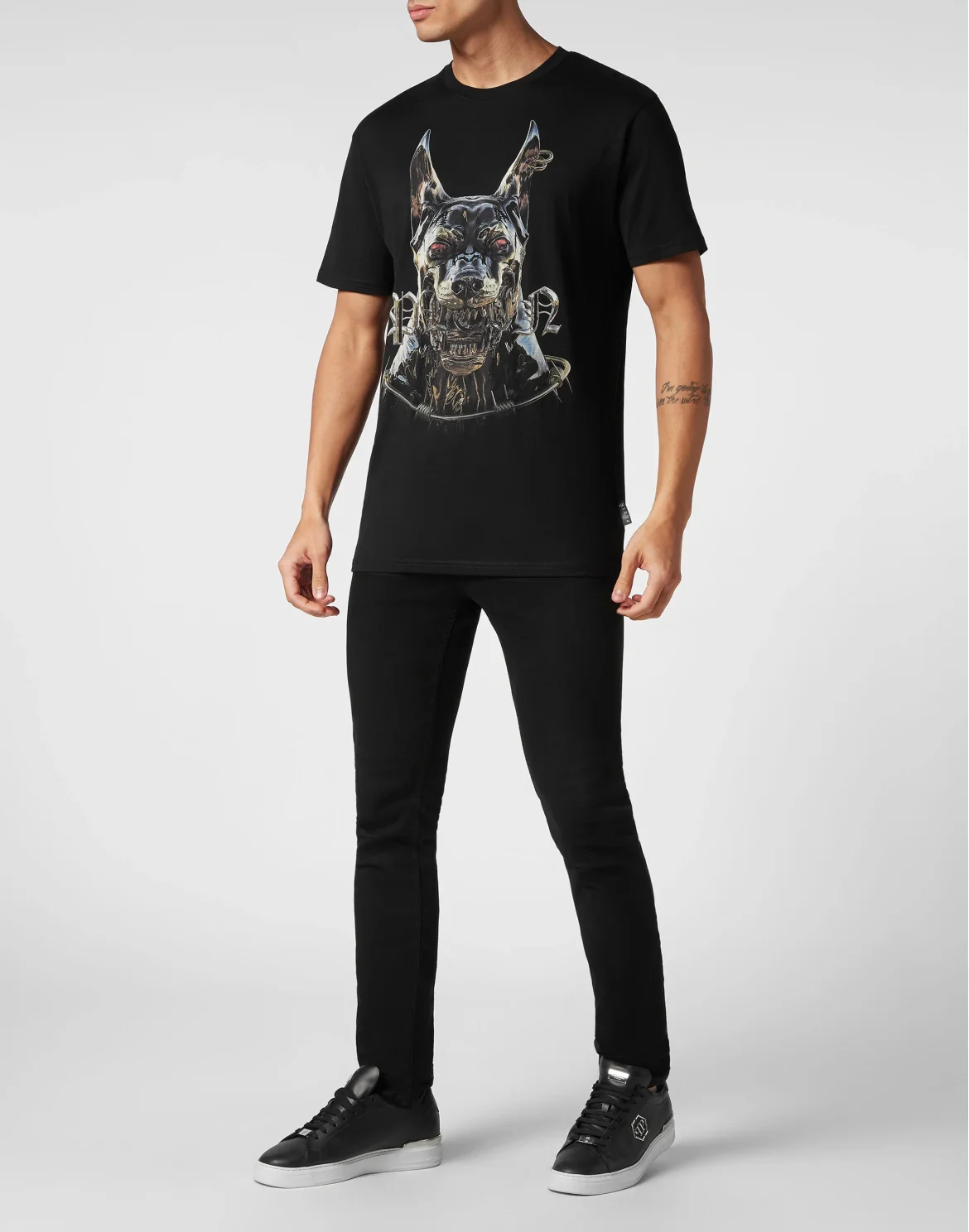 T-shirt Round Neck SS Dog, цвет: Черный
