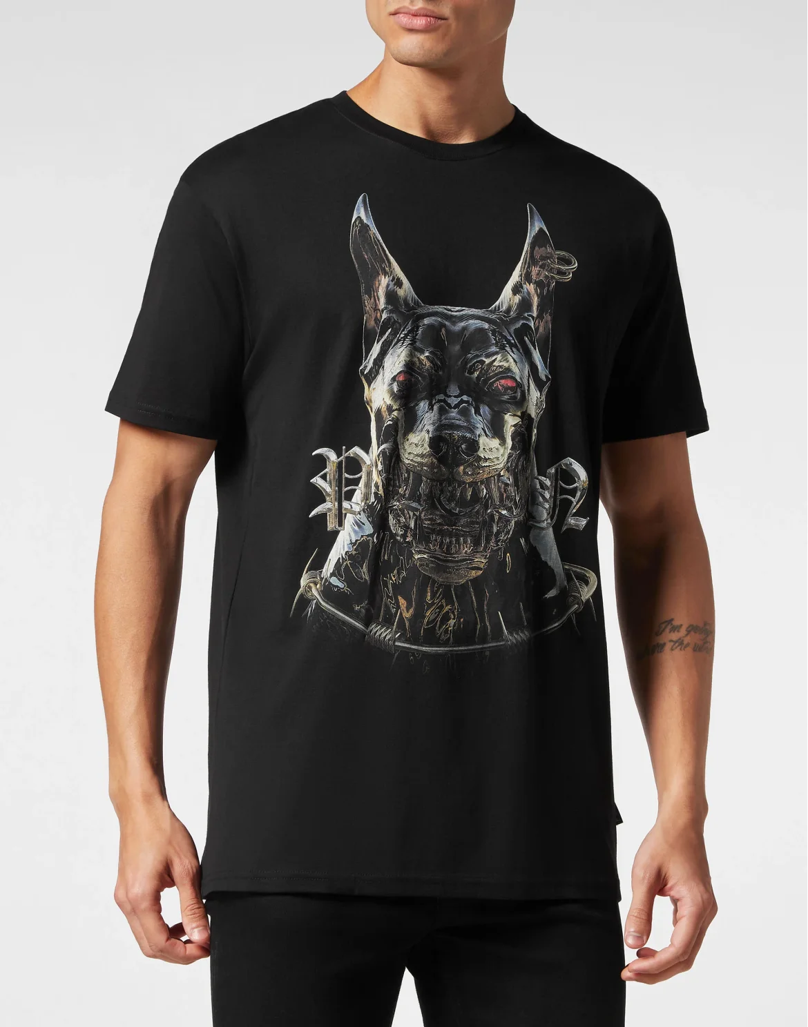 T-shirt Round Neck SS Dog, цвет: Черный