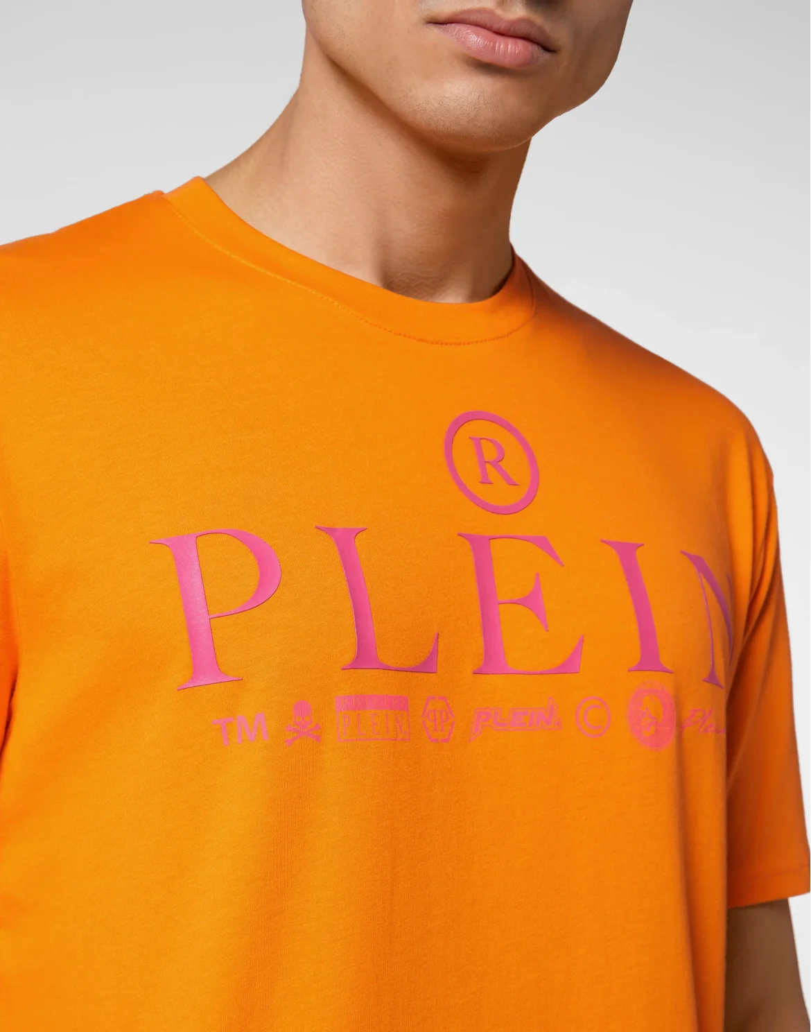 T-shirt Round Neck SS Logos, цвет: Оранжевый