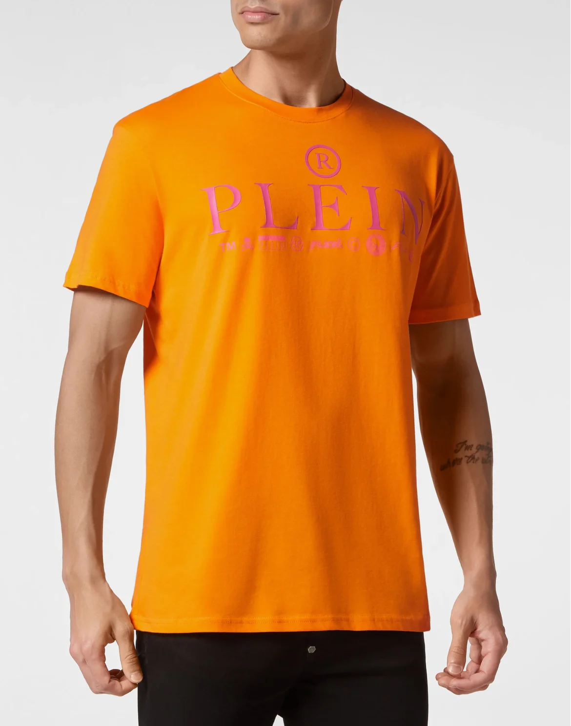 T-shirt Round Neck SS Logos, цвет: Оранжевый