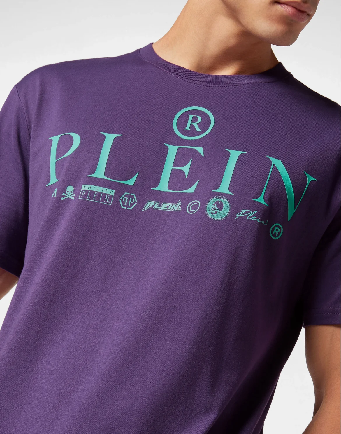 T-shirt Round Neck SS Logos, цвет: Фиолетовый