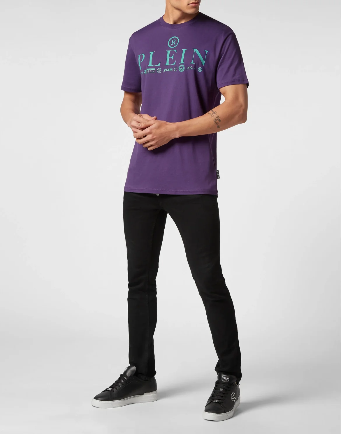 T-shirt Round Neck SS Logos, цвет: Фиолетовый