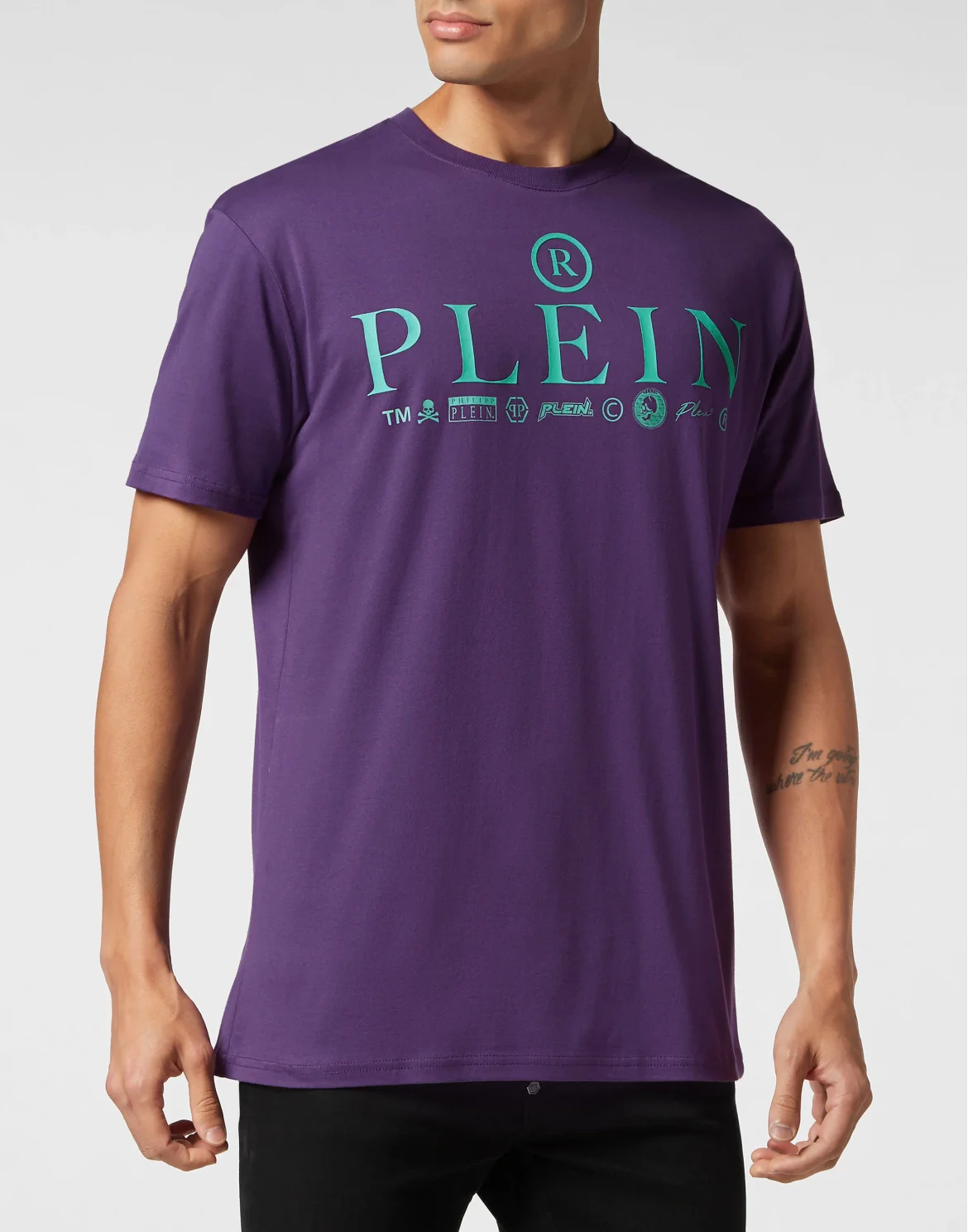 T-shirt Round Neck SS Logos, цвет: Фиолетовый