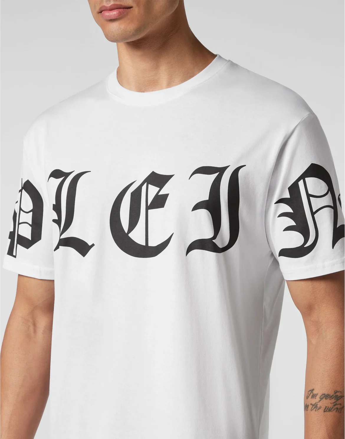 T-shirt Round Neck SS Gothic Plein, цвет: Белый