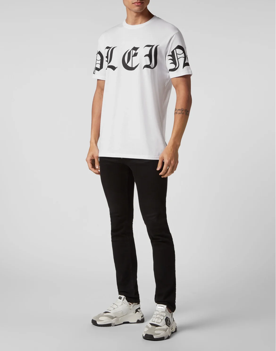 T-shirt Round Neck SS Gothic Plein, цвет: Белый