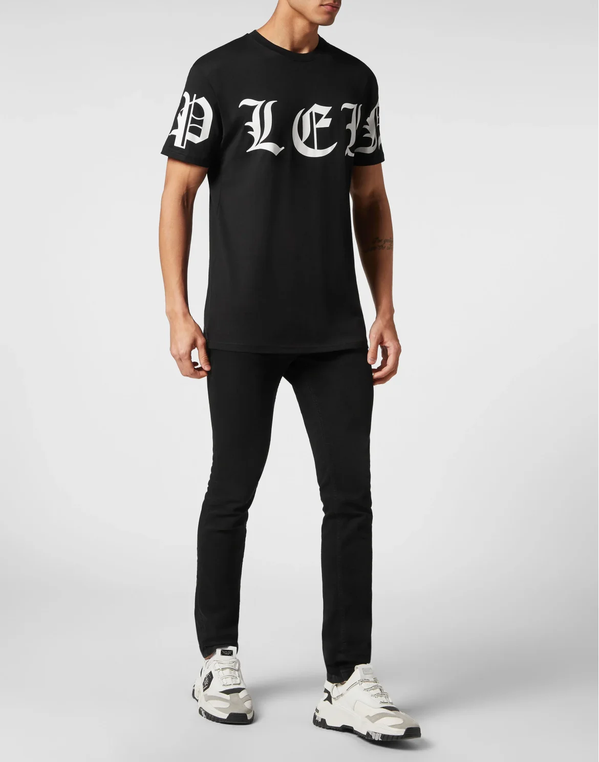 T-shirt Round Neck SS Gothic Plein, цвет: Черный