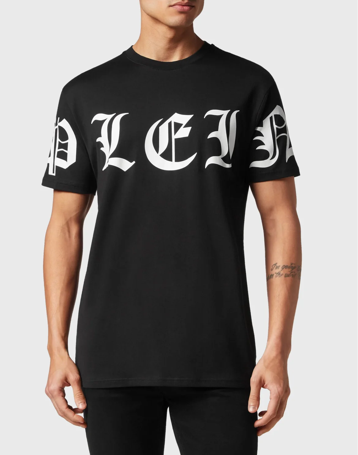 T-shirt Round Neck SS Gothic Plein, цвет: Черный