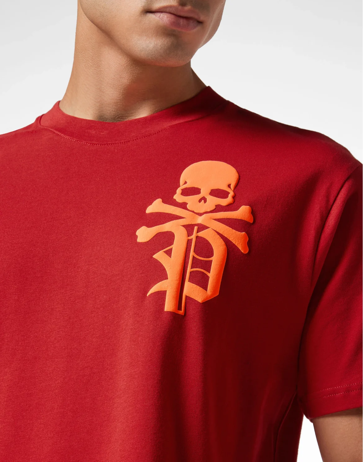 T-shirt Round Neck SS Skull&Bones, цвет: Красный