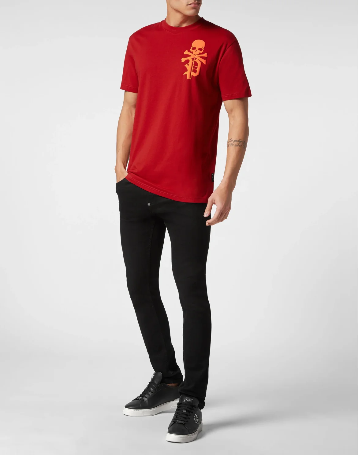 T-shirt Round Neck SS Skull&Bones, цвет: Красный