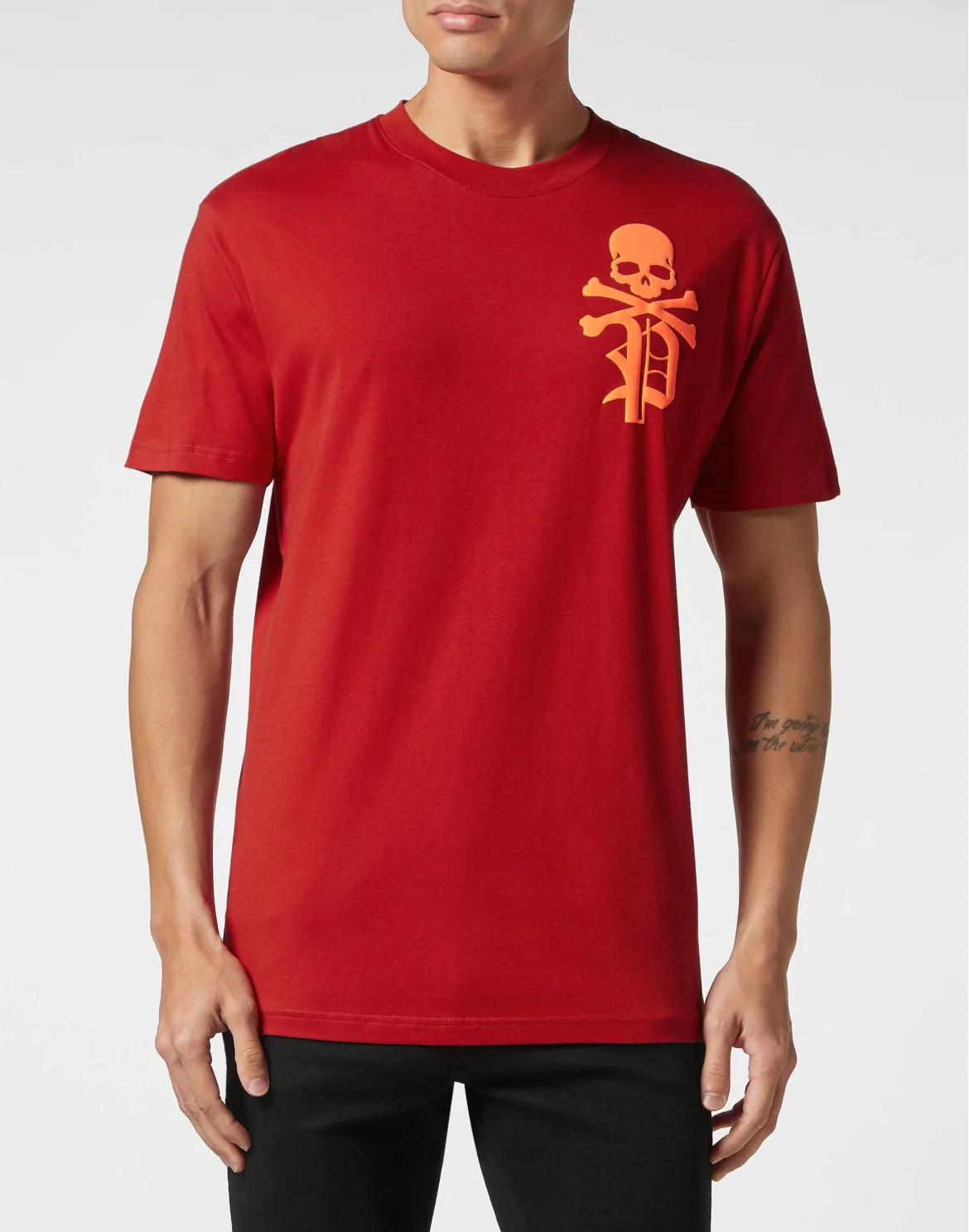 T-shirt Round Neck SS Skull&Bones, цвет: Красный