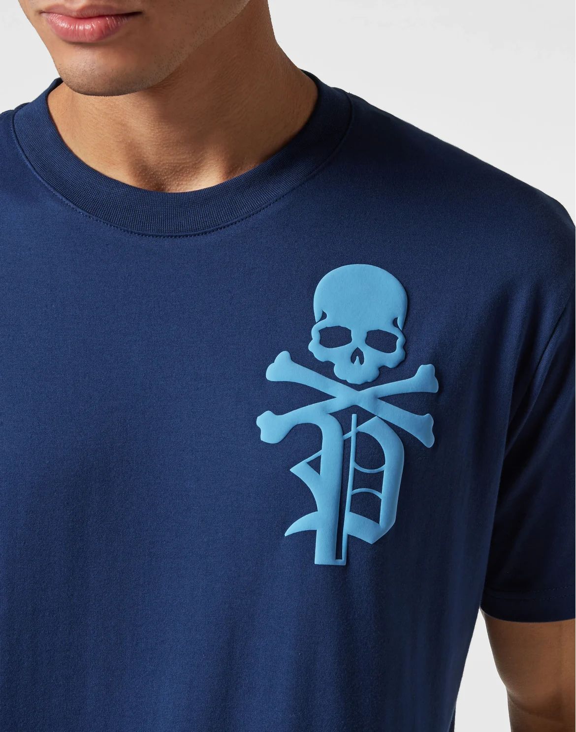 T-shirt Round Neck SS Skull&Bones, цвет: Синий