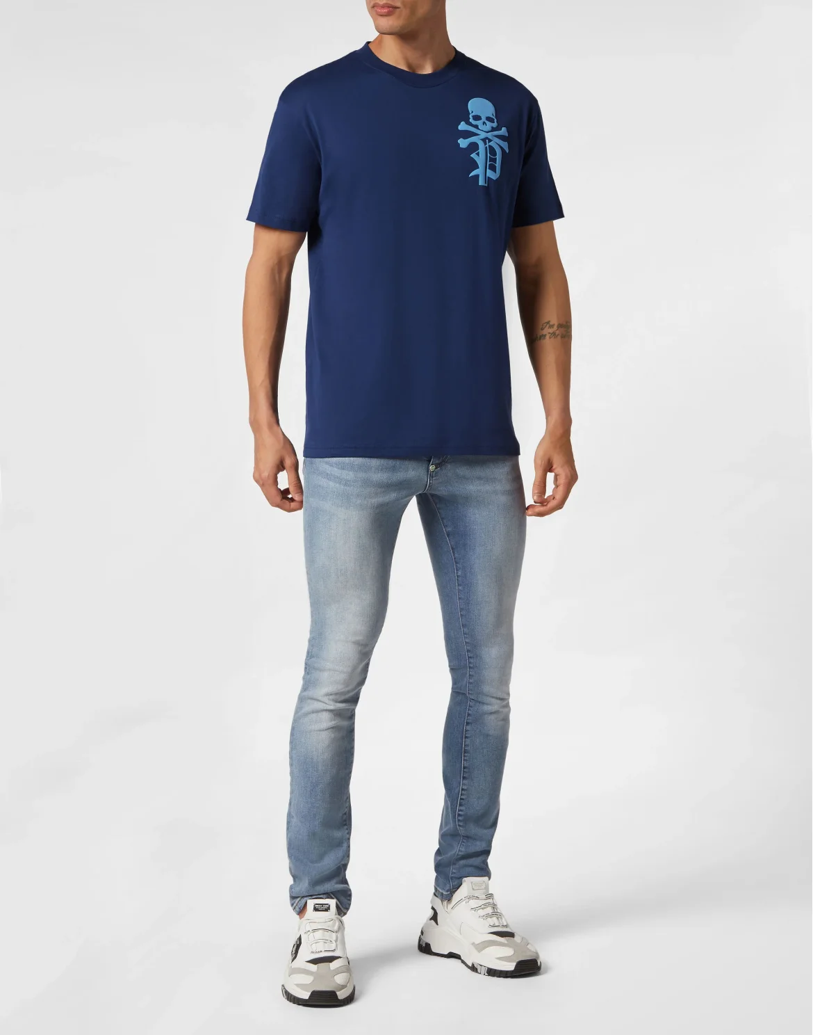 T-shirt Round Neck SS Skull&Bones, цвет: Синий