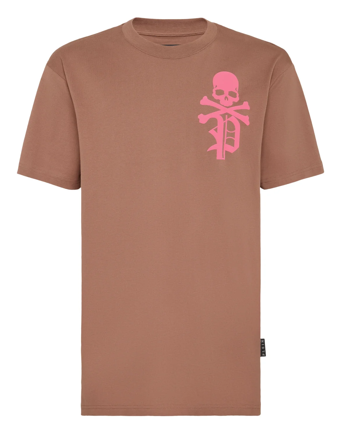 T-shirt Round Neck SS Skull&Bones, цвет: Коричневый