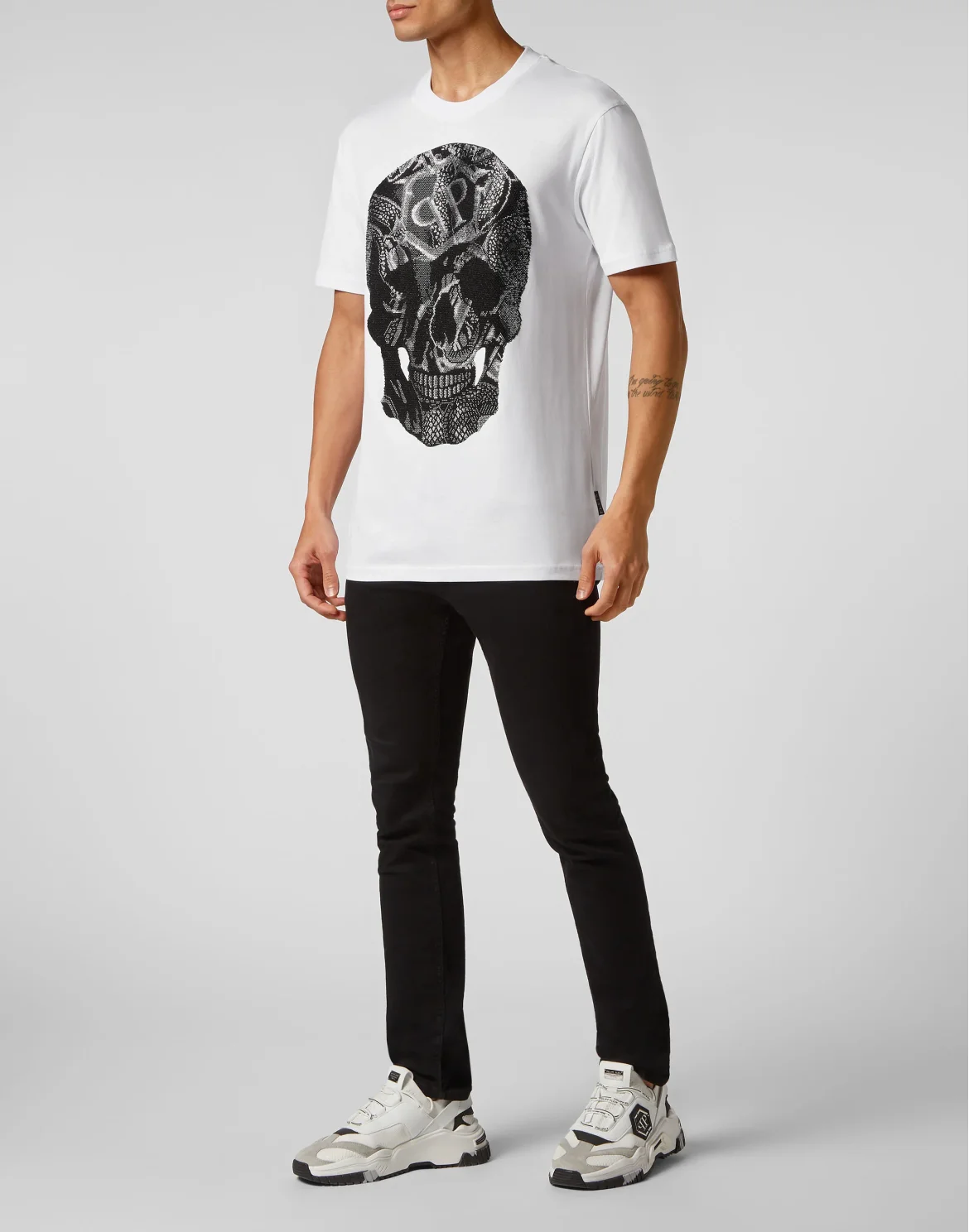 T-shirt Round Neck SS Snake, цвет: Белый