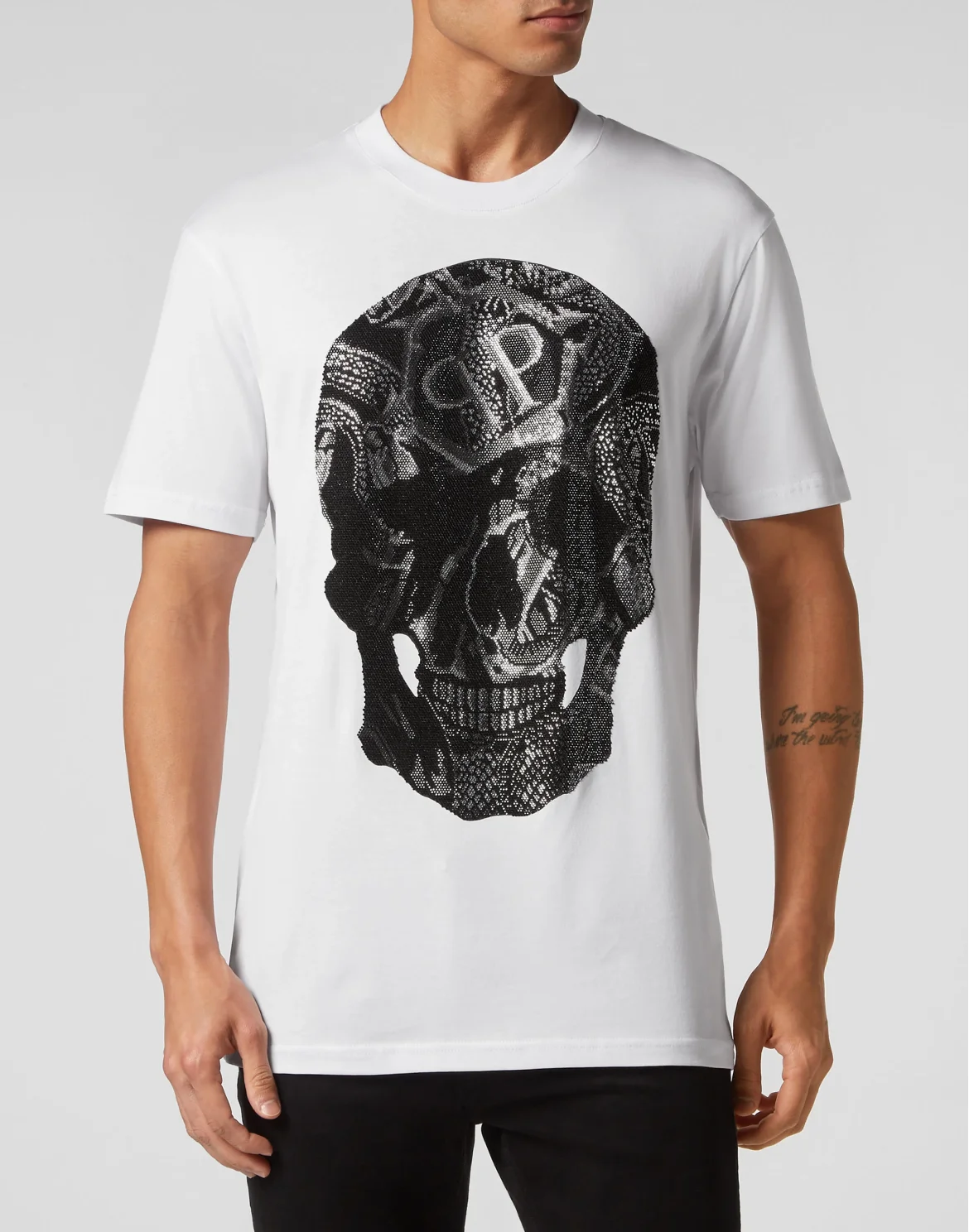 T-shirt Round Neck SS Snake, цвет: Белый