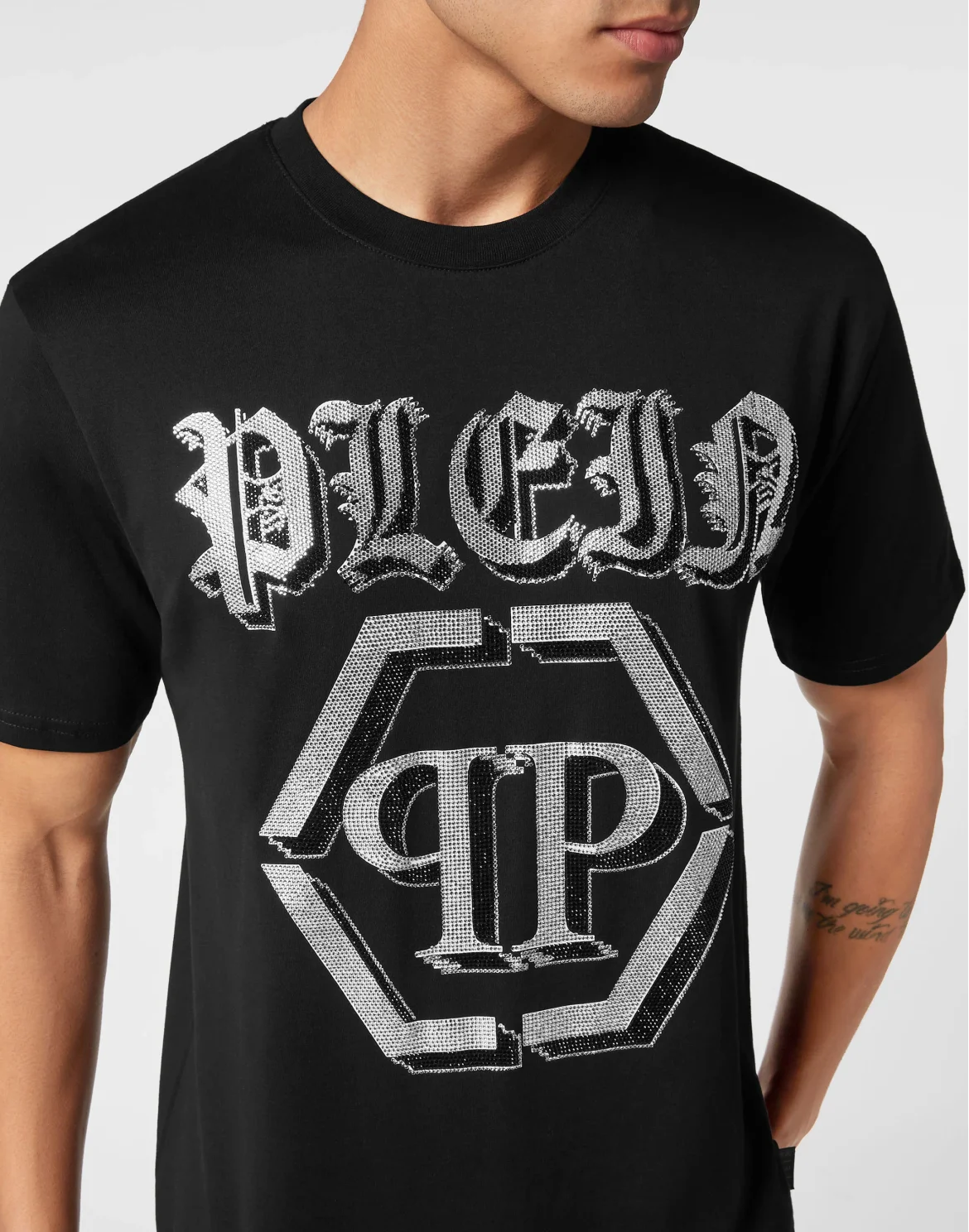 T-shirt Round Neck SS Chrome, цвет: Черный