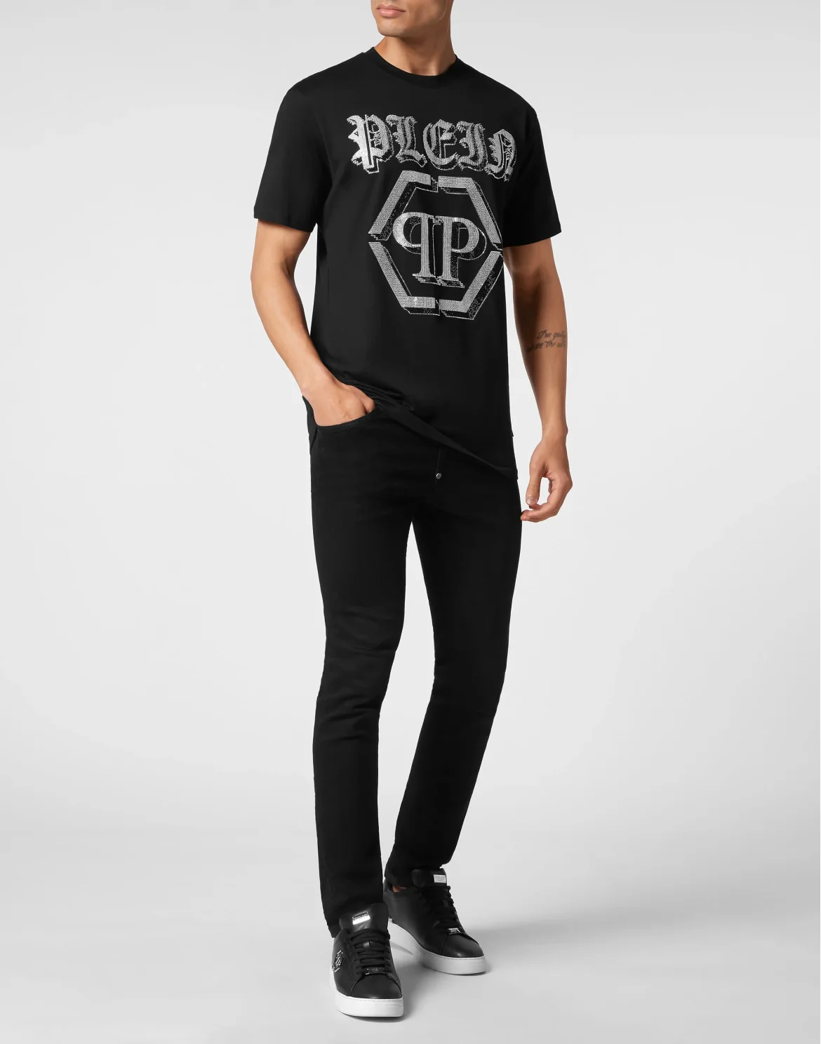 T-shirt Round Neck SS Chrome, цвет: Черный