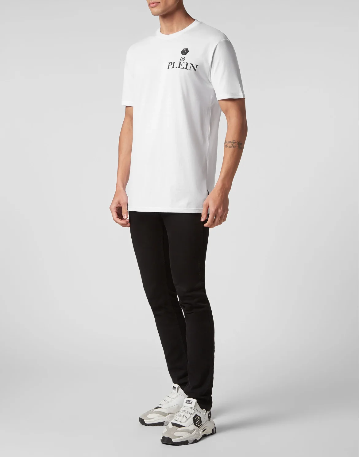 T-shirt Round Neck SS Iconic Plein, цвет: Белый