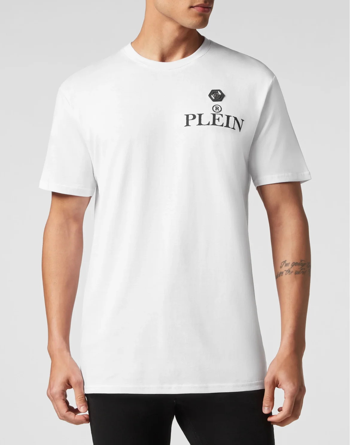T-shirt Round Neck SS Iconic Plein, цвет: Белый