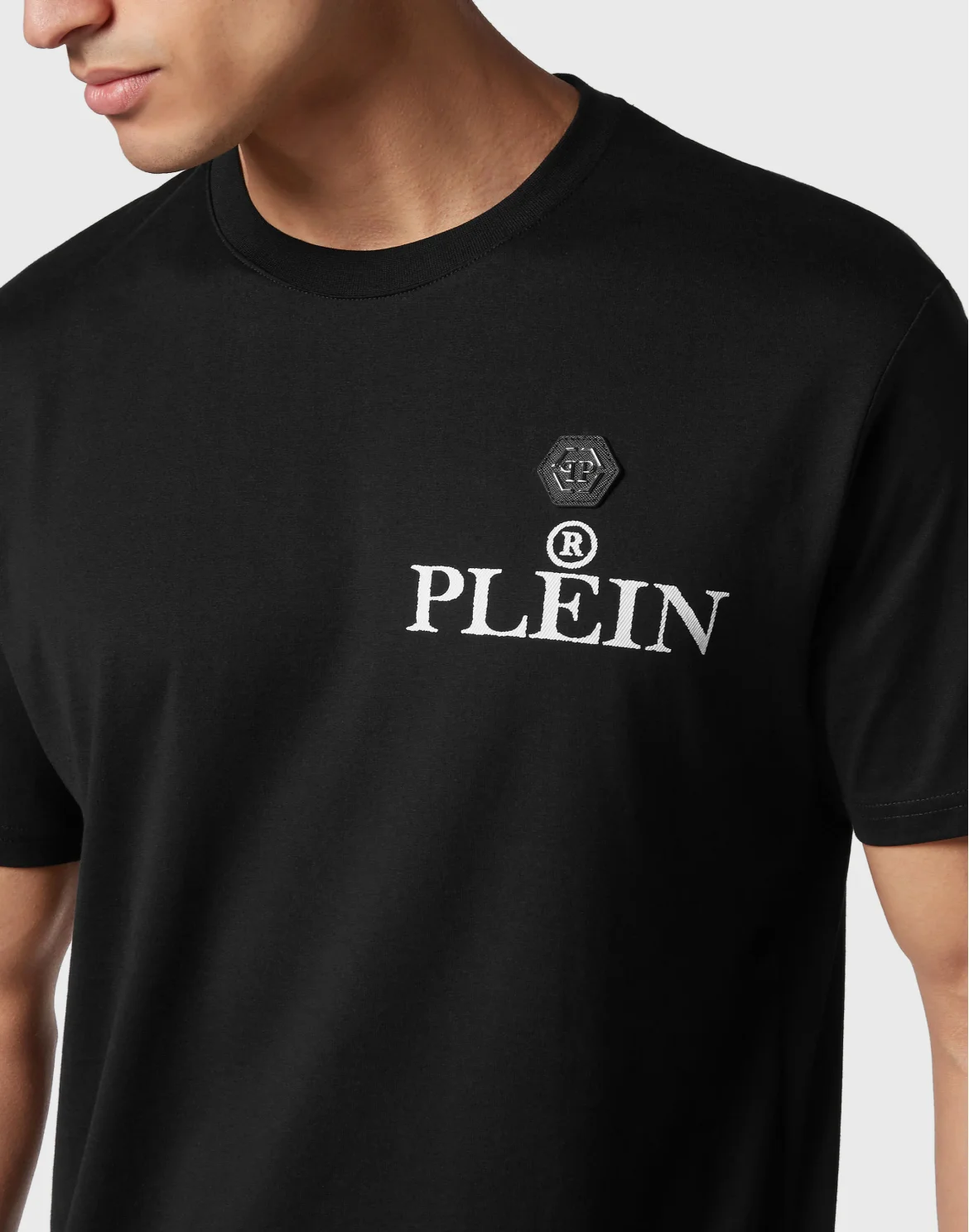 T-shirt Round Neck SS Iconic Plein, цвет: Черный