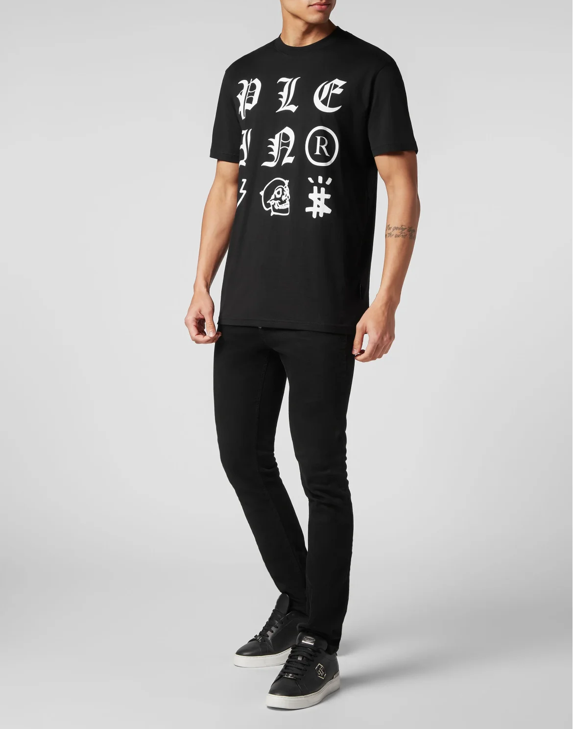 T-shirt Round Neck SS Gothic Plein, цвет: Черный
