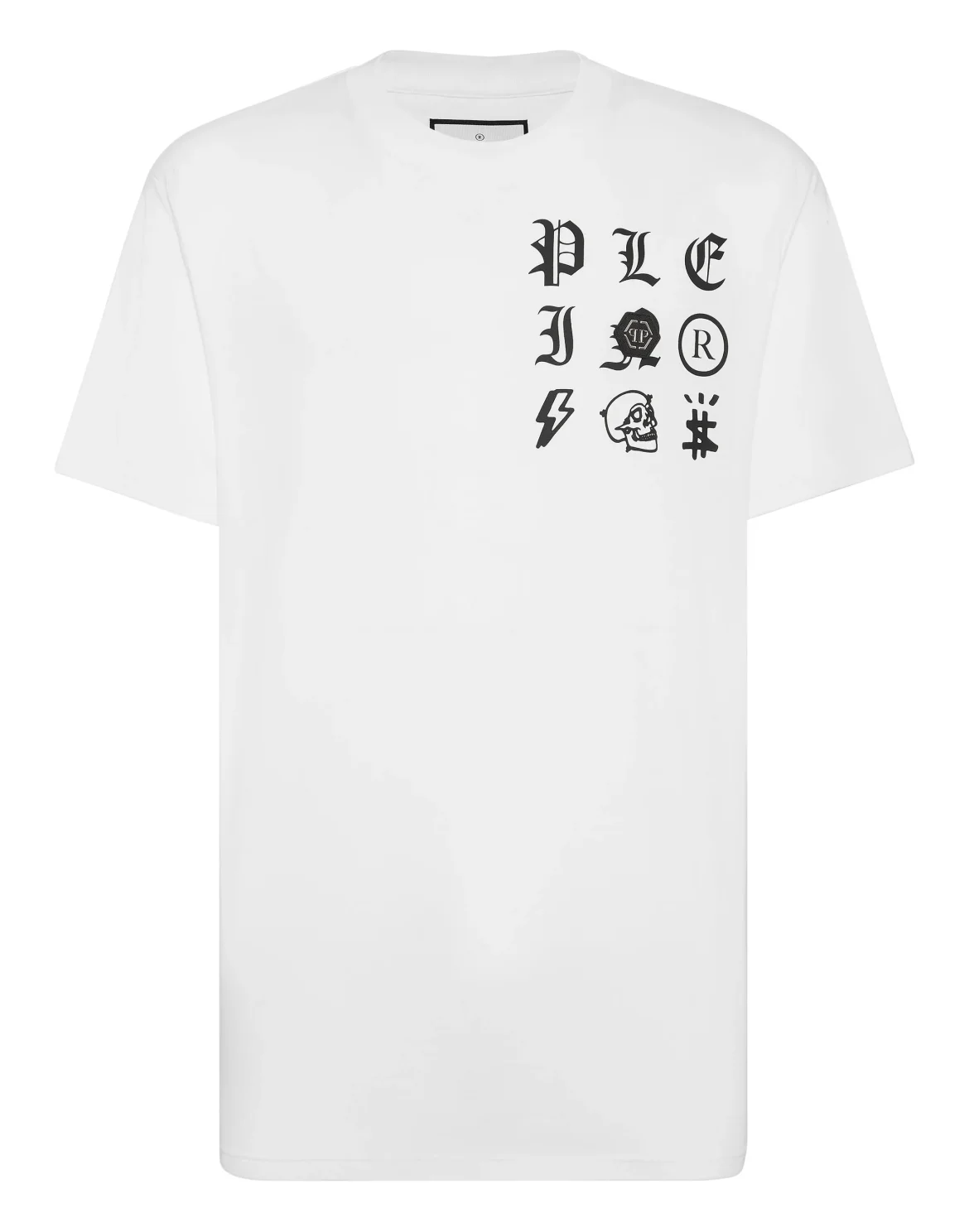 T-shirt Round Neck SS Gothic Plein, цвет: Белый