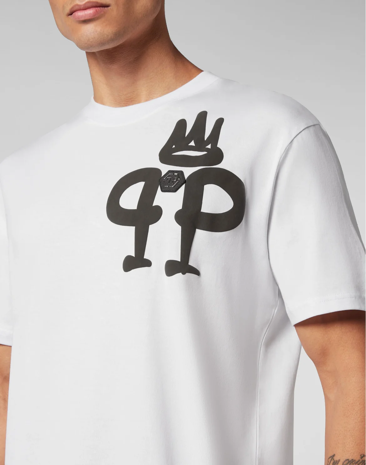 T-shirt Round Neck SS Iconic Plein, цвет: Белый
