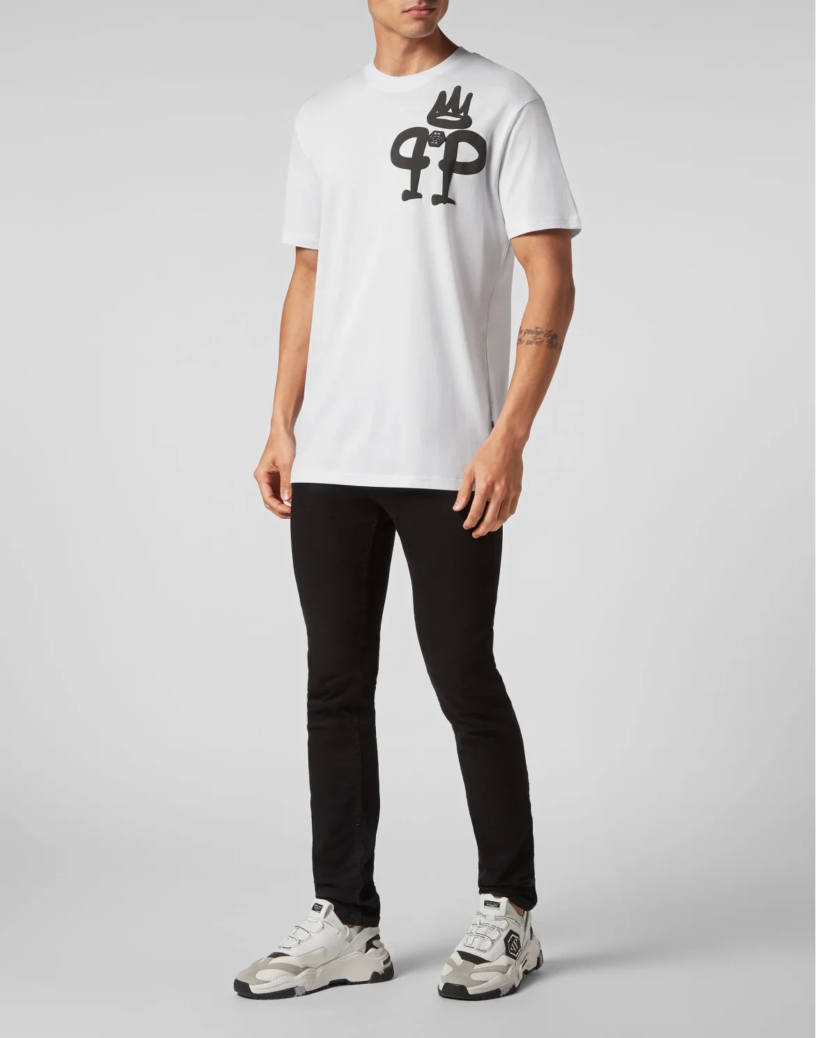 T-shirt Round Neck SS Iconic Plein, цвет: Белый