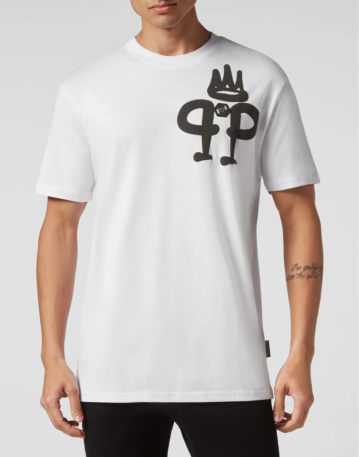 T-shirt Round Neck SS Iconic Plein, цвет: Белый
