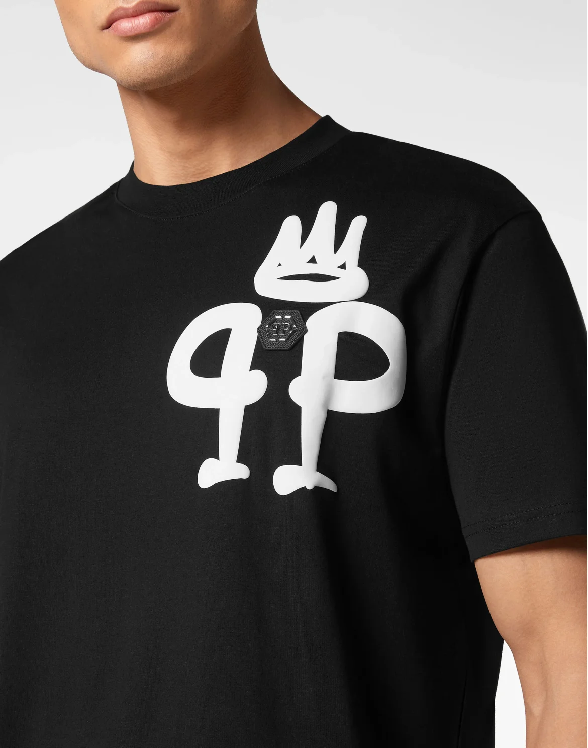 T-shirt Round Neck SS Iconic Plein, цвет: Черный