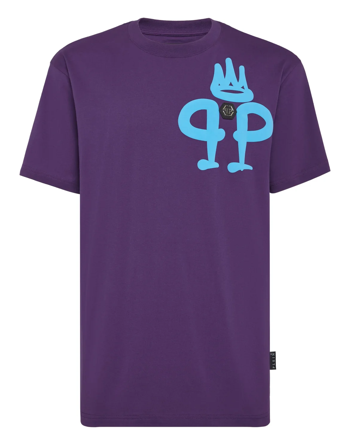 T-shirt Round Neck SS Iconic Plein, цвет: Фиолетовый