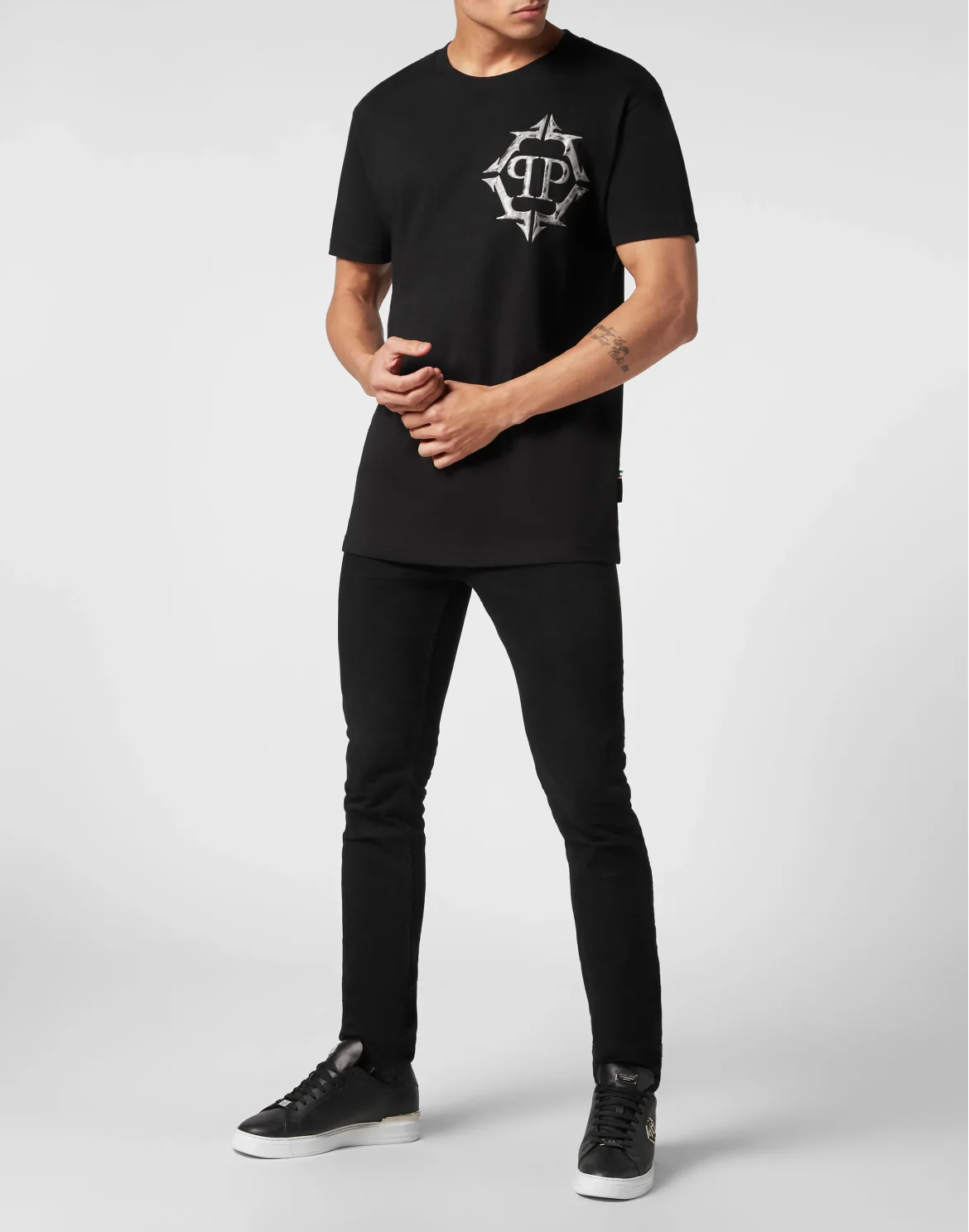 T-shirt Round Neck SS Chrome, цвет: Черный