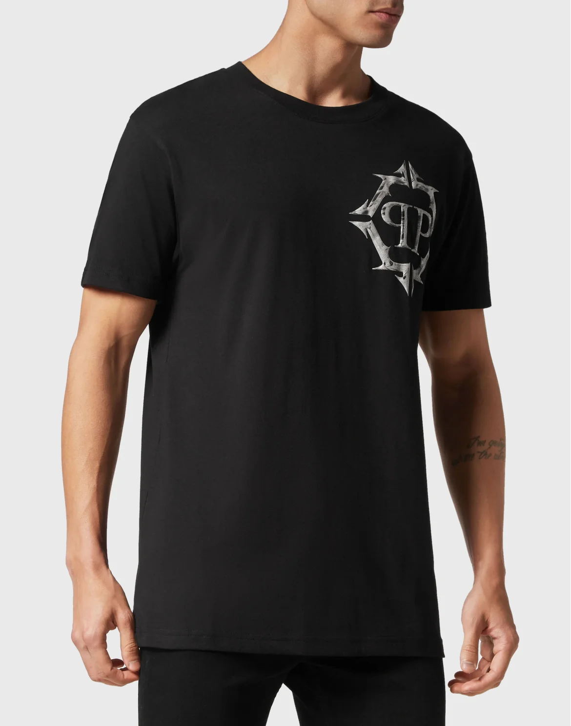 T-shirt Round Neck SS Chrome, цвет: Черный