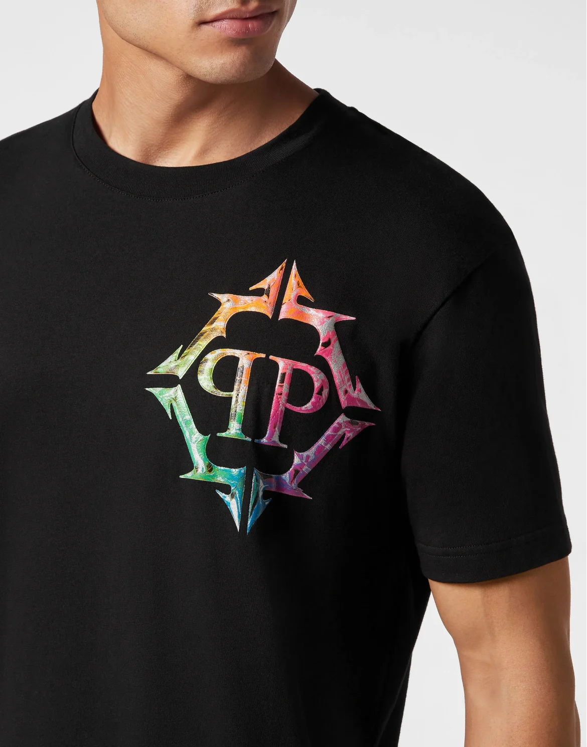 T-shirt Round Neck SS Chrome, цвет: Черный