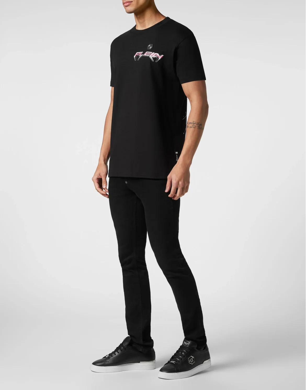T-shirt Round Neck SS Chrome, цвет: Черный