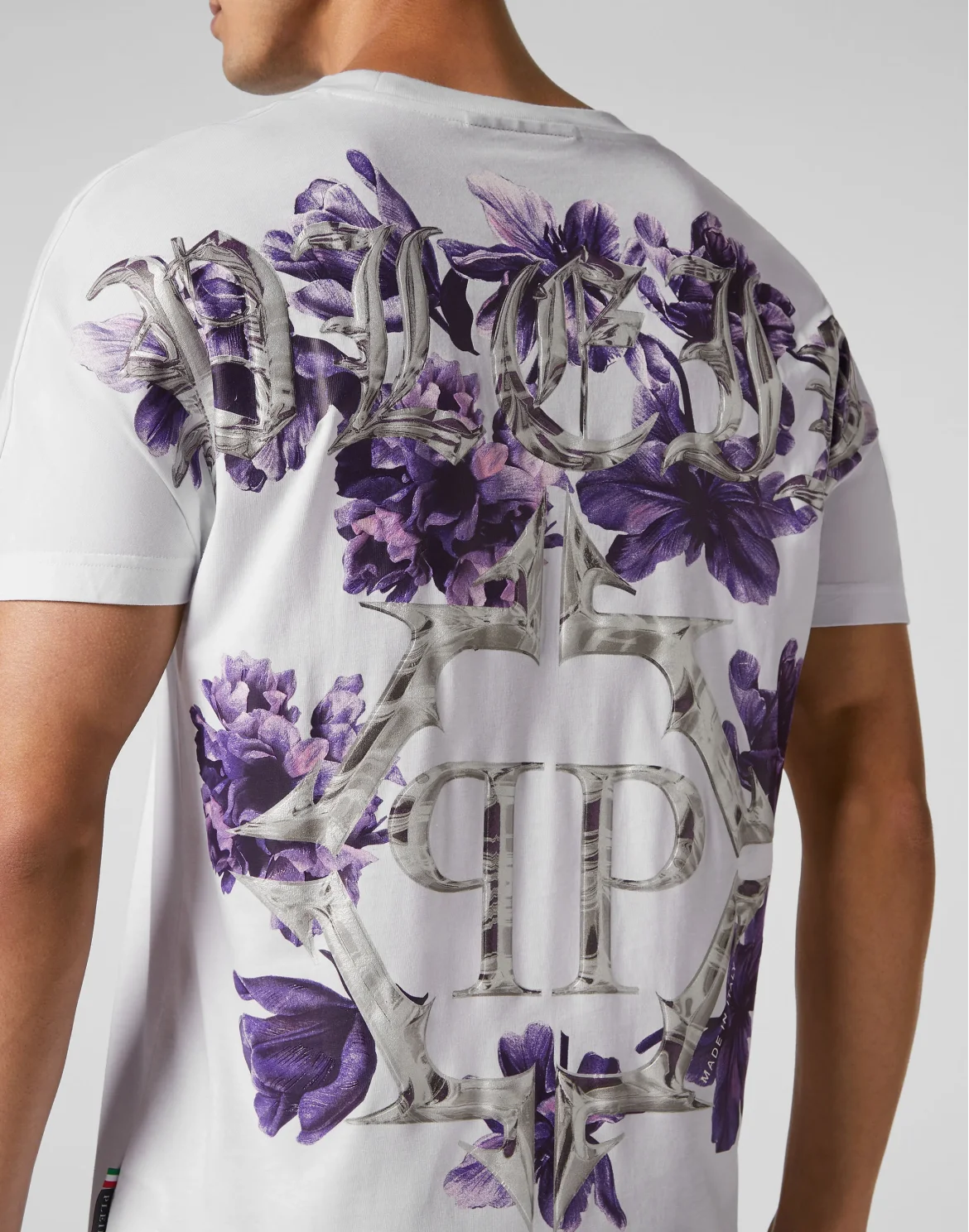T-shirt Round Neck SS Flowers, цвет: Белый