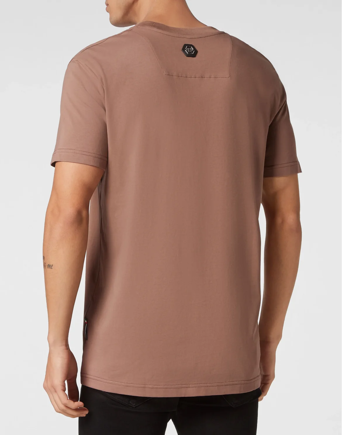 T-shirt Round Neck SS Flowers, цвет: Коричневый