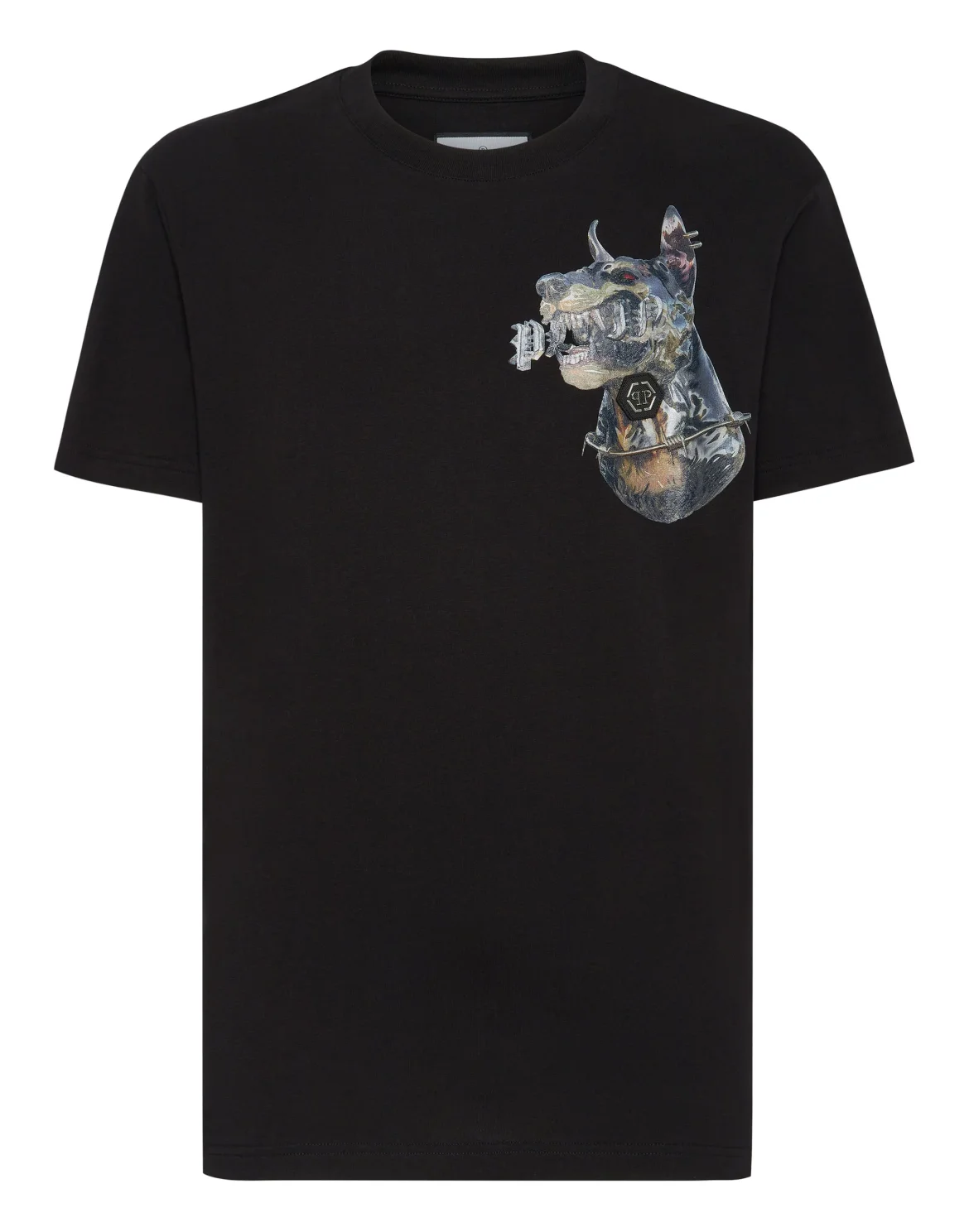 T-shirt Round Neck SS Dog, цвет: Черный