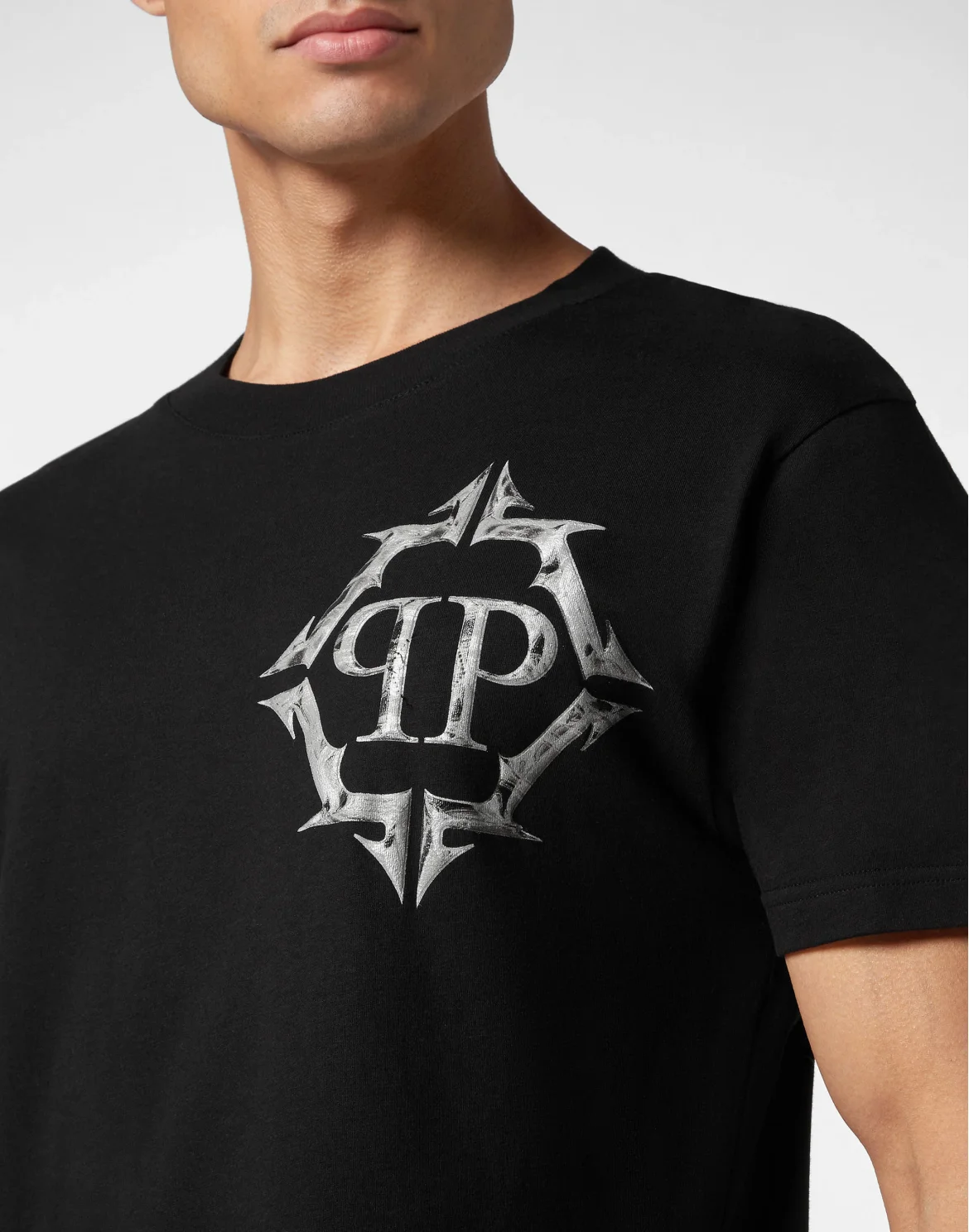 T-shirt Round Neck SS Chrome, цвет: Черный